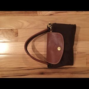 Small Le Pliage' Top Handle Tote brown